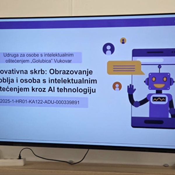 “Korištenje AI tehnologije u radno terapijskim radionicama s osobama s intelektualnim teškoćama”